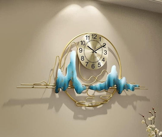 European style iron metal wall clock