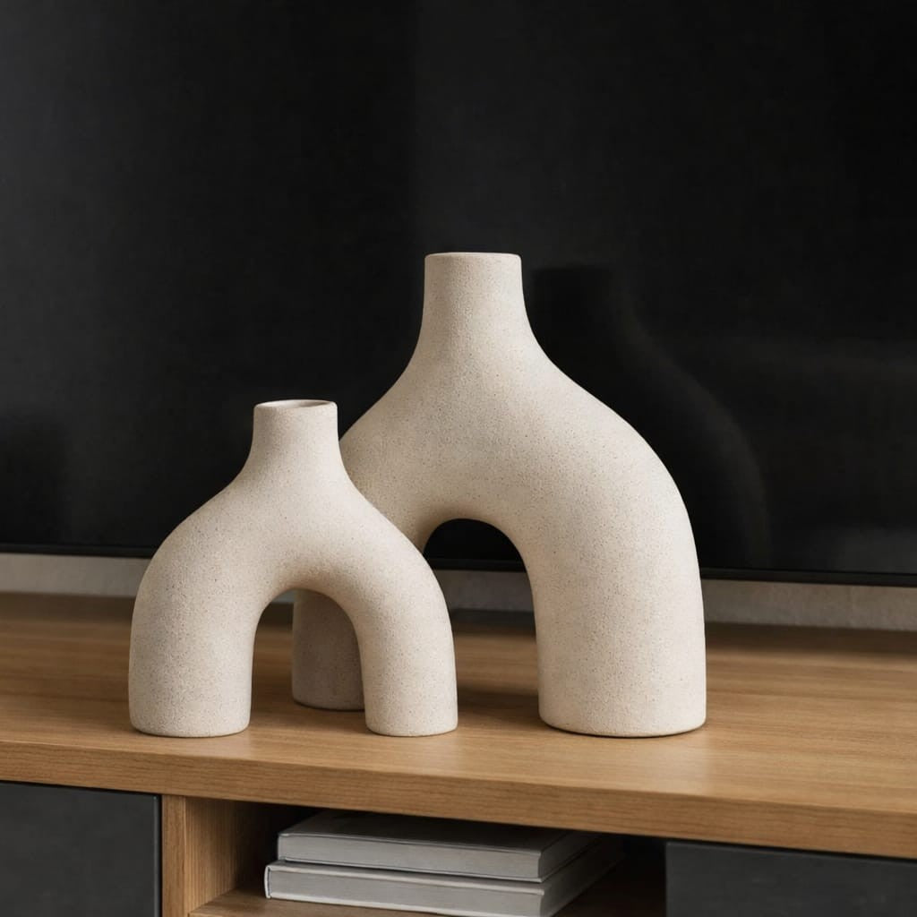 2 in 1 Decorative Ceramic Vase Set
