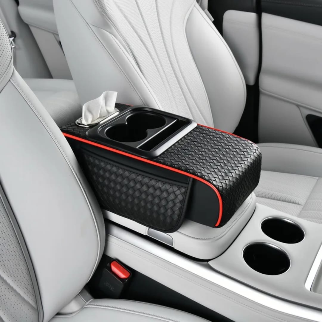 Console Armrest Cushion with 2 Cup Holders