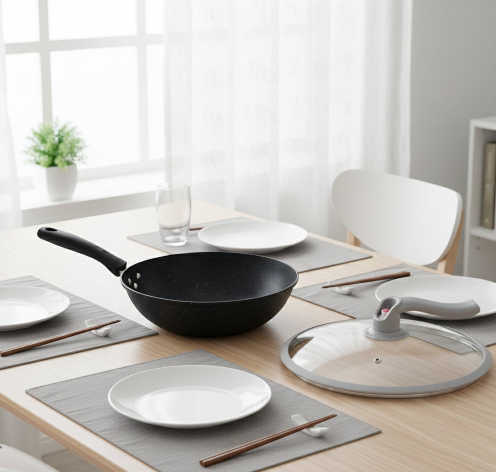 Wok Pan 32cm Non-Stick With Pressure Release