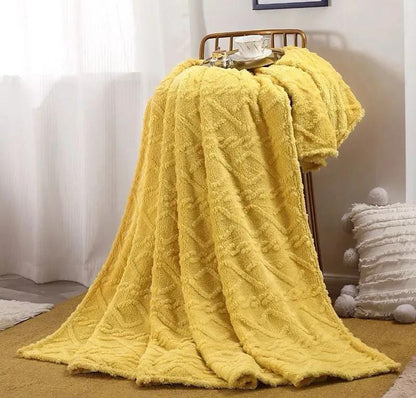 Monolayer Winter Throw Blanket