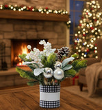 Pine Branches Christmas Flower Decor