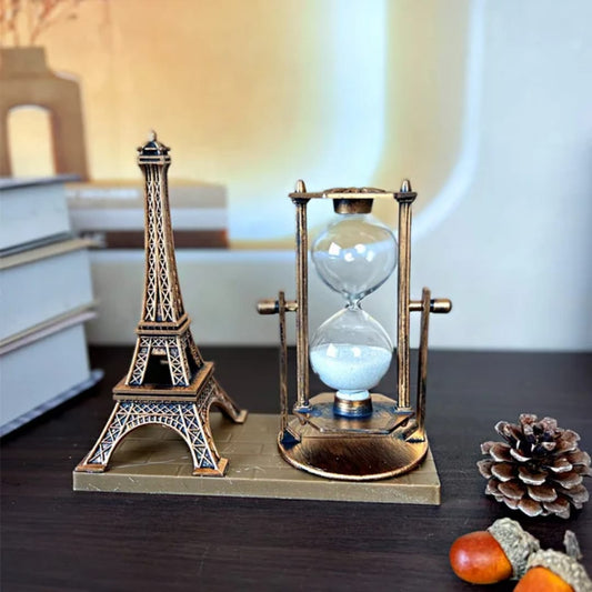 Vintage Ferris wheel style hourglass décor available in Eye of London and Eiffel Paris Tower designs