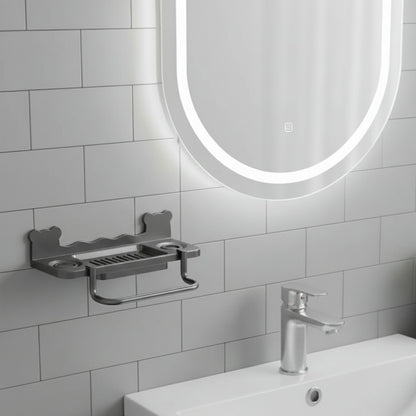 Wall Mounted Punch Free Soap Holder And Shower Gel Rack