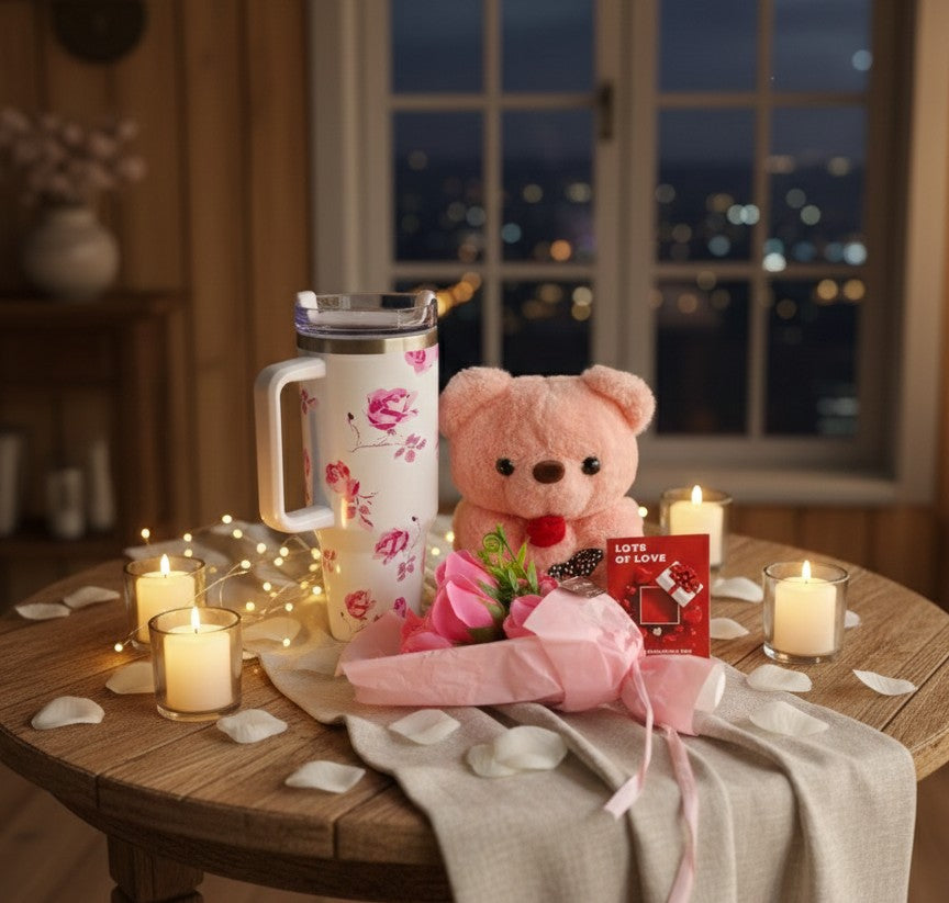 Ladies Stanley Mug & Teddy Bear Gift Set