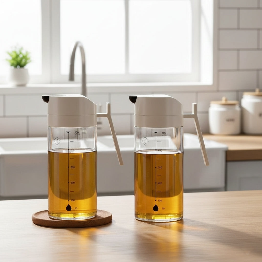 500ml High Borosilicate Glass Oil Jar