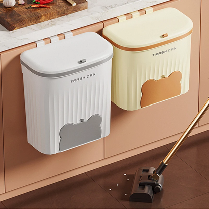 Wall Cabinet Mounted Trash Bin