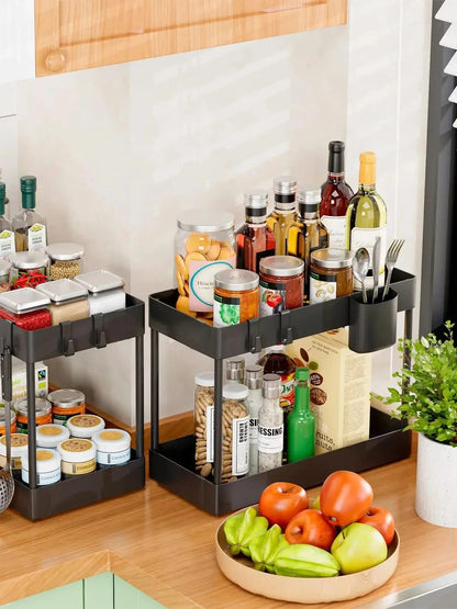 2-Tier Multi-Purpose Pull-Out Rack