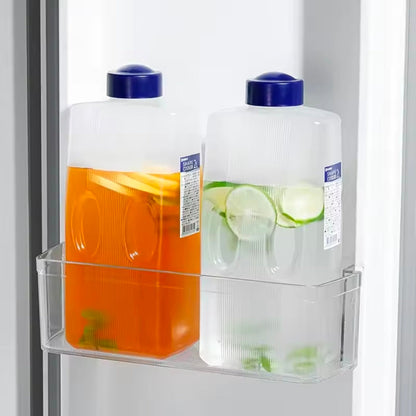 Gemelli Colllection 2 litre high temperature resistant cold water bottle fridge side beverage jug leak resistant anti fall water container juice bottle kitchen fridge storage bottle