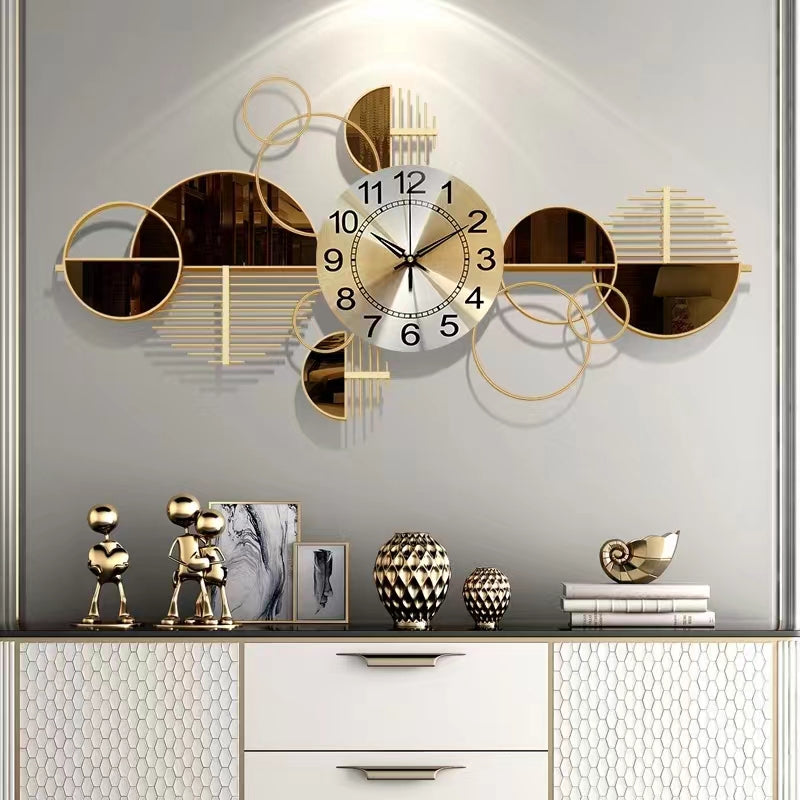 Luxury Abstract Mirror Wall Clock