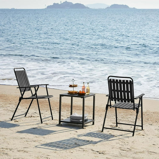 Plastic Seat with Metallic Stands