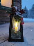 Christmas Lantern With Warm LED Glow