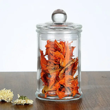 Cylindrical Glass Storage Jar