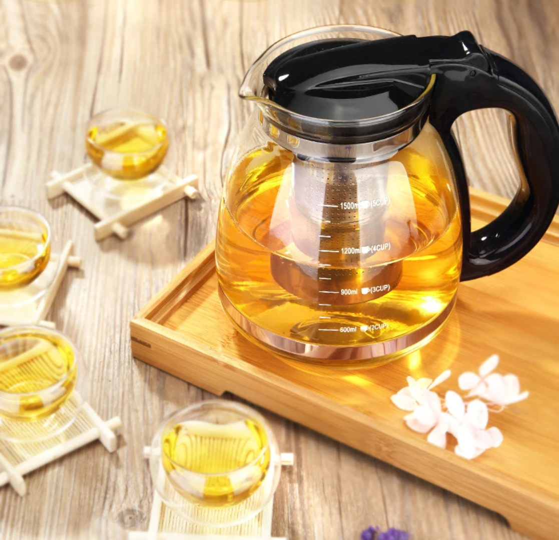 Borosilicate Glass Infuser Kettle – 1500ml