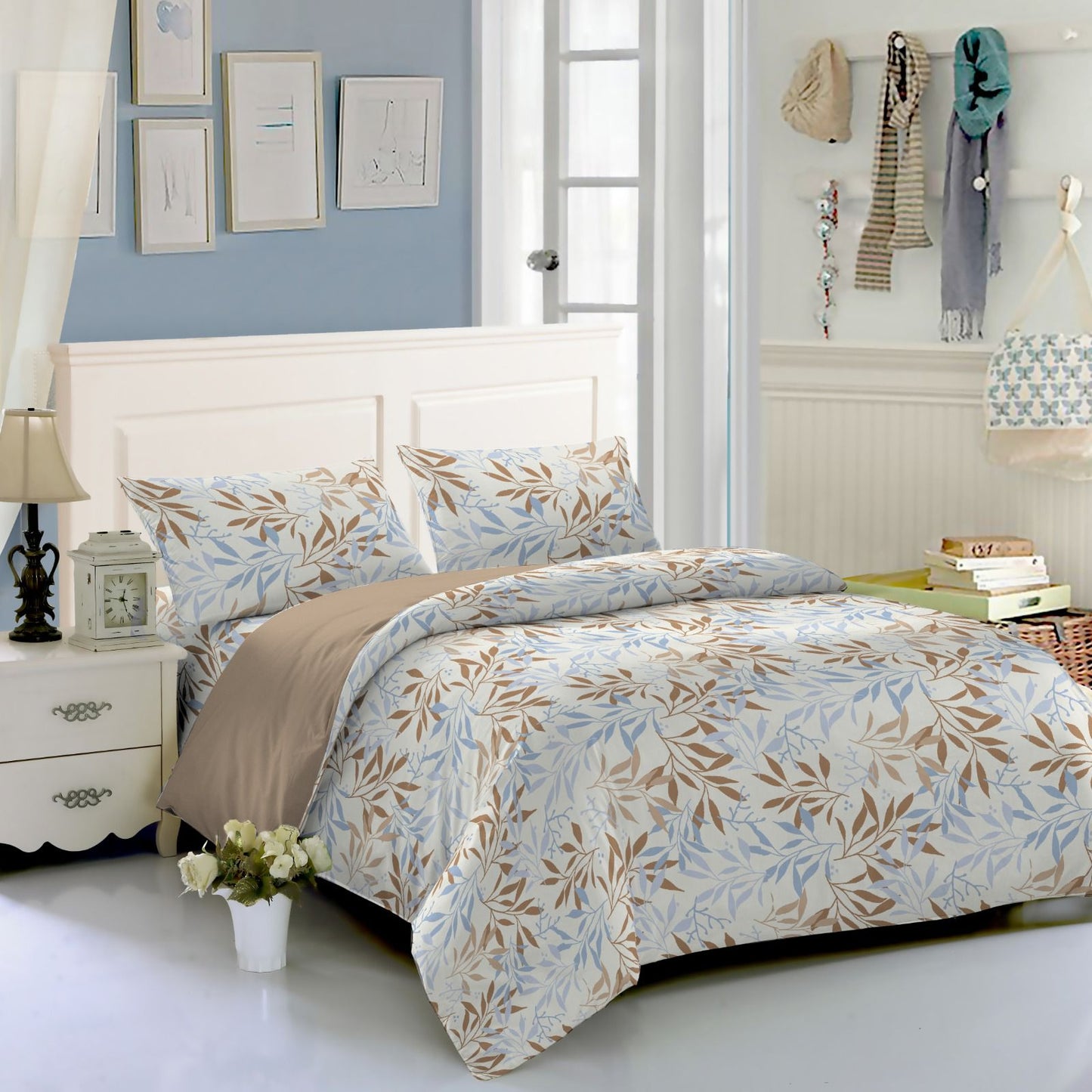 6Pcs Cotton Double-Sided Duvet Cover Set