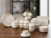 36-piece dinner set, complete dining collection for home meals, gatherings, and elegant table setup.