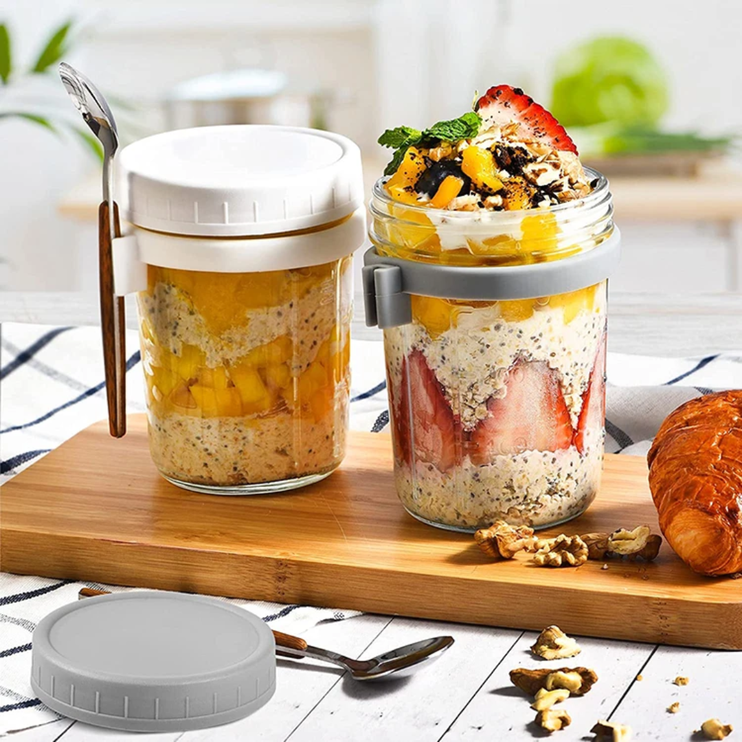 4pcs Set Overnight Oats Jars