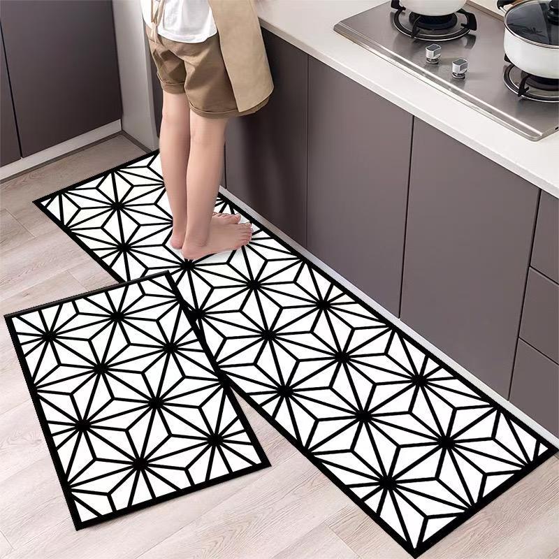 2Pc Kitchen Anti Slip Mats Set