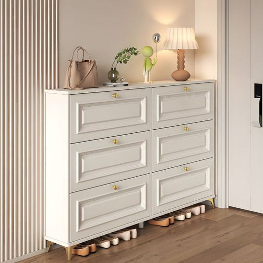 Bucket Flip Shoe Cabinet for organised entryways 