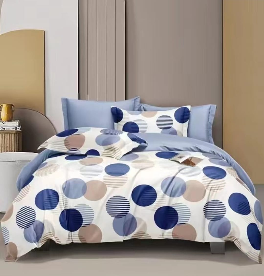 Cotton Flowered Duvet Cover Set