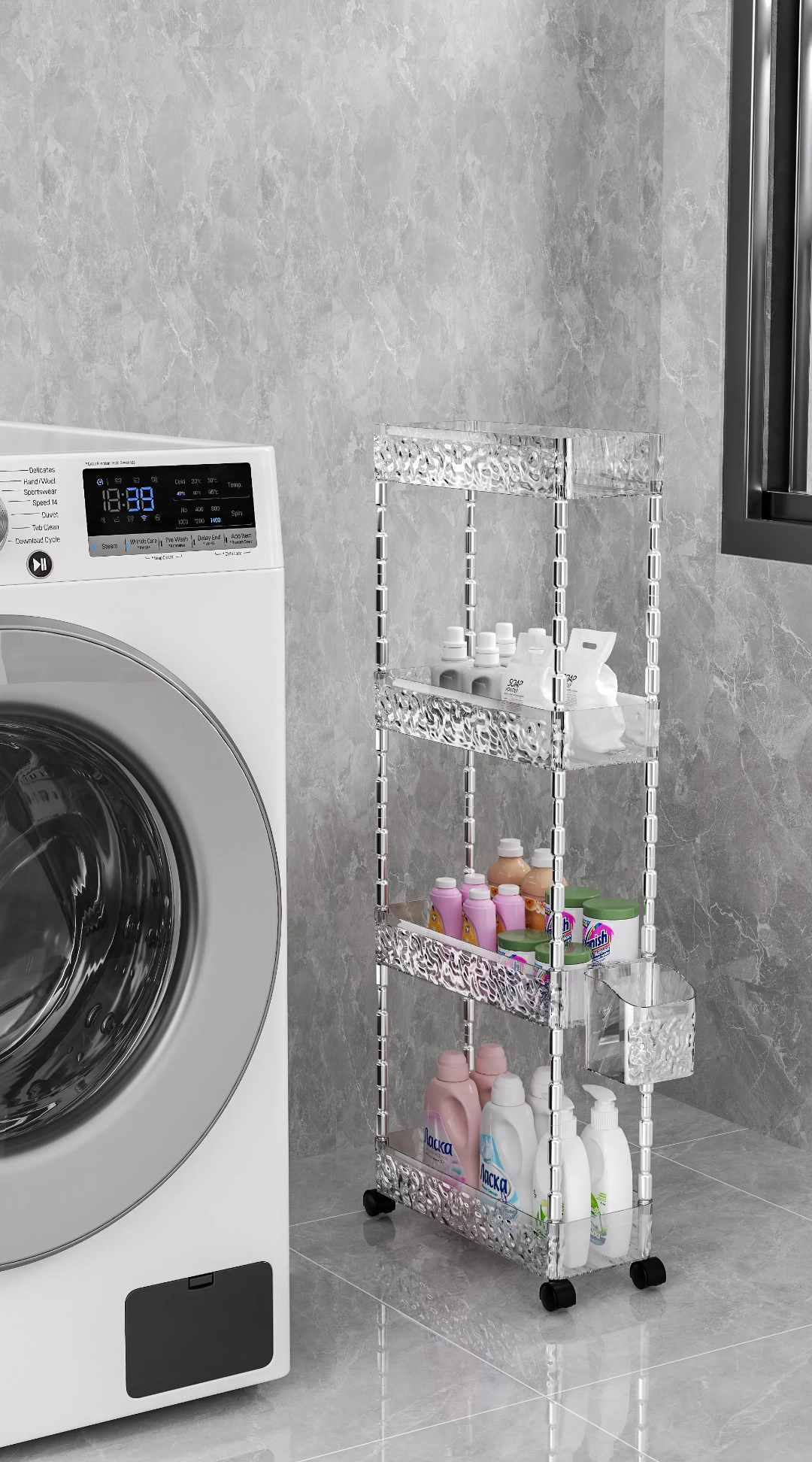 3-Tier Storage Cart with Wheels