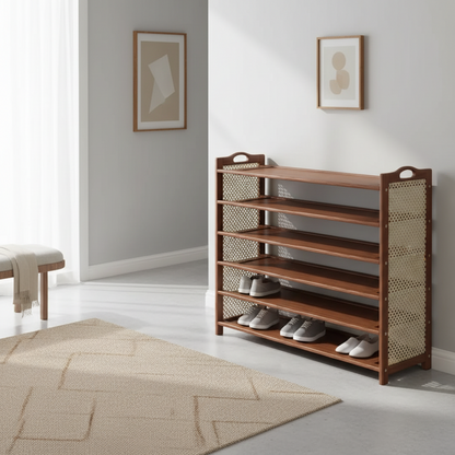 5 Layer Bamboo Shoe Rack