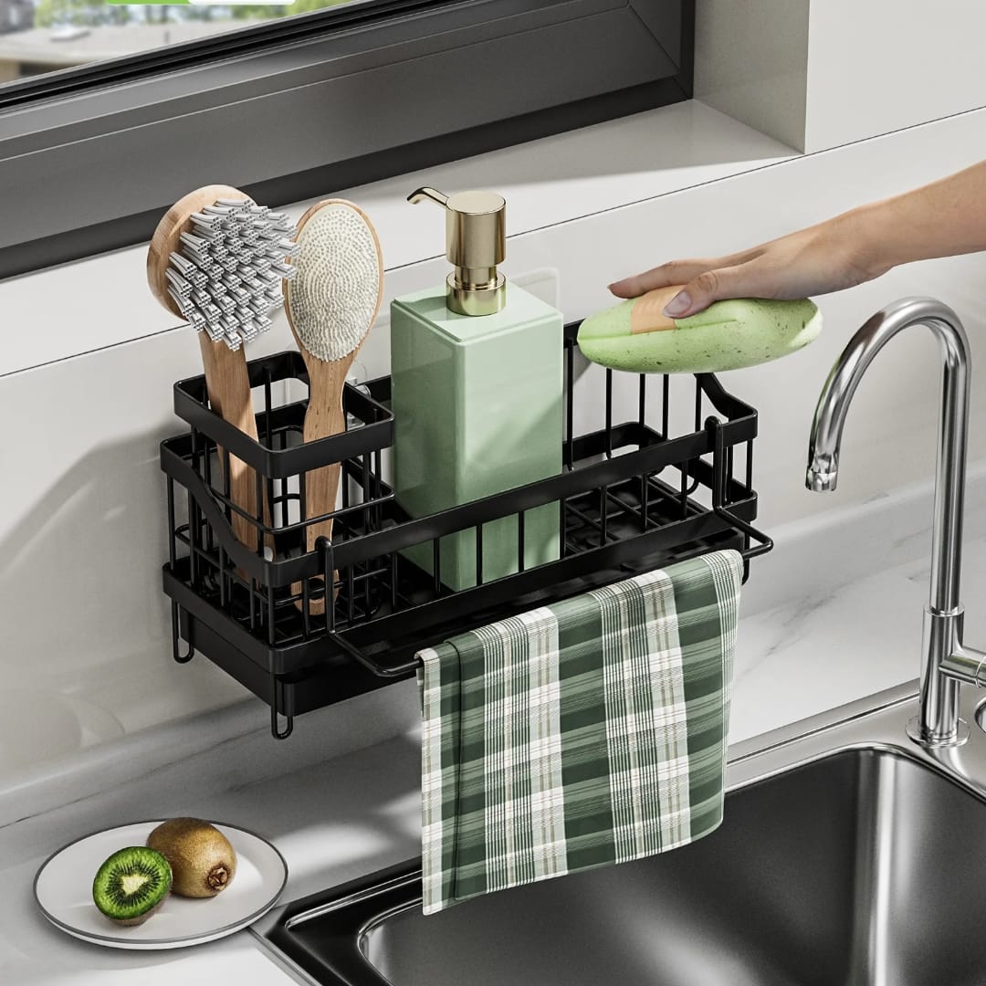 Sink Caddy with Water Draining Tray