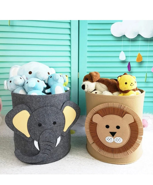 Foldable kids’ storage organizer bin for toys and clothes.
