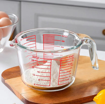 Borosilicate Glass Measuring Cup Heat Resistant Kitchen Jug