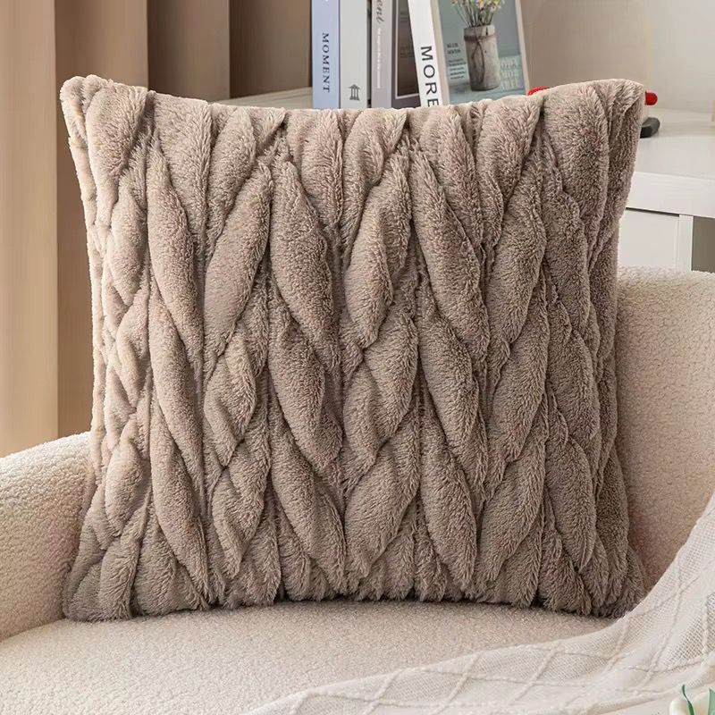 Soft decorative throw pillow 45×45 cm with textured design for home décor