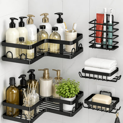 5pcs Corner Shower Caddy Set