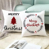 5Pcs Set Christmas Themed Pillow Covers