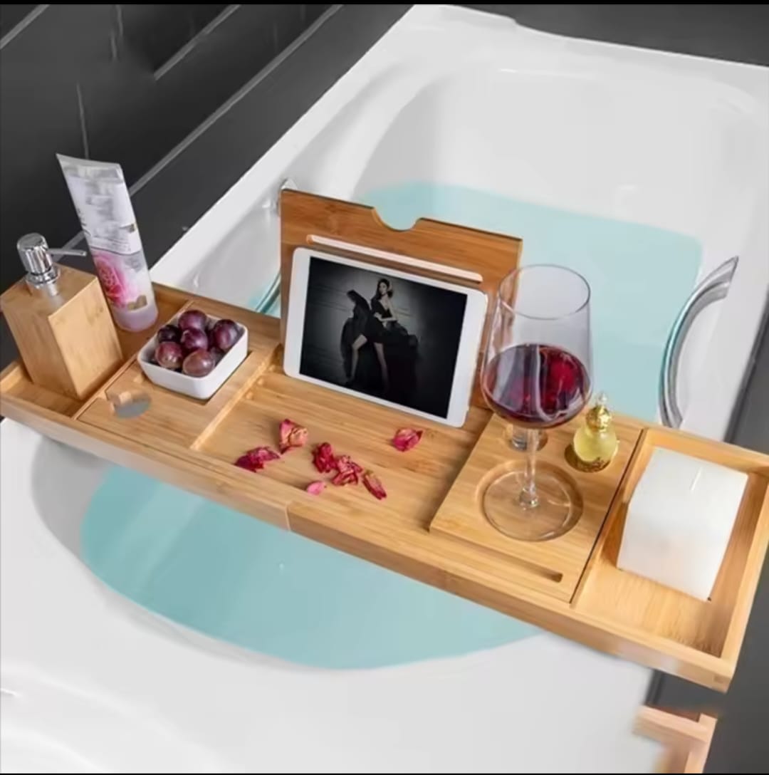 Wooden Bathroom Shower Organizer