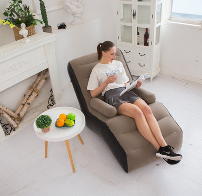Lazy Sofa Inflatable Outdoor Sofa Chair Recliner Bed