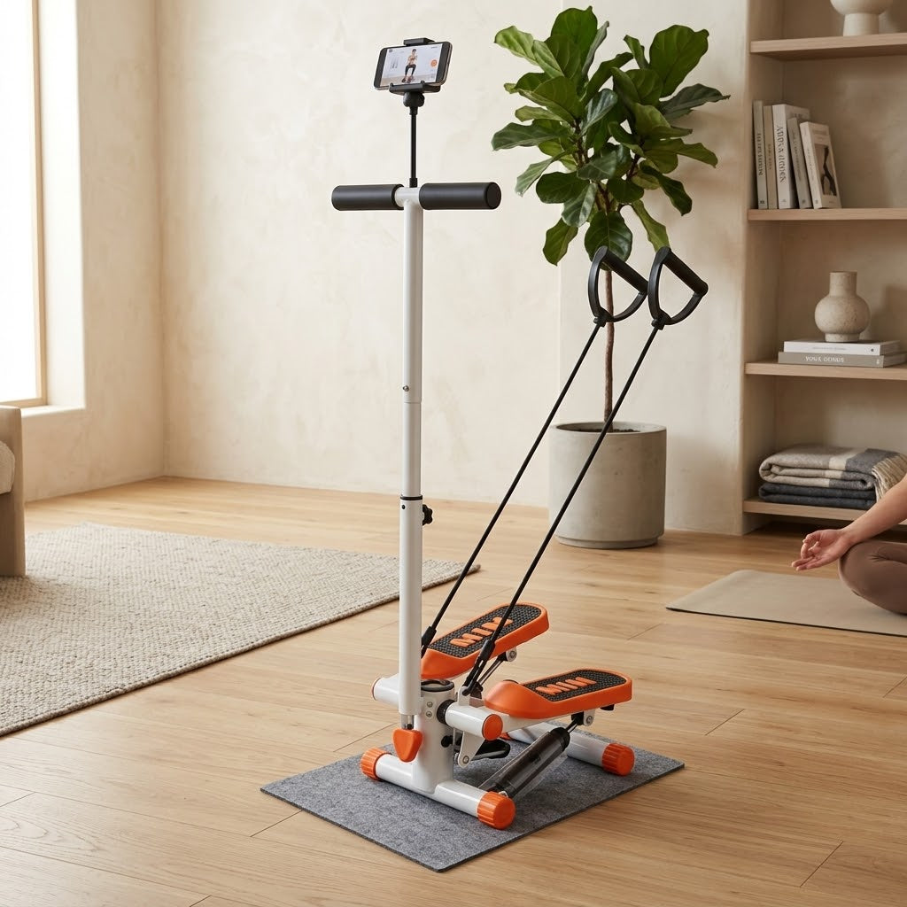2 in 1 Hydraulic Stair Stepper with Stand and Accessories