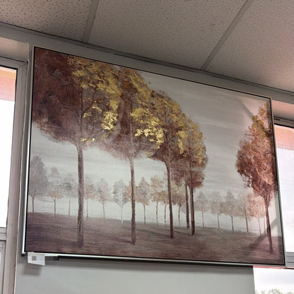 Framed Trees Oil Painting Wall Art – Nature Landscape Décor