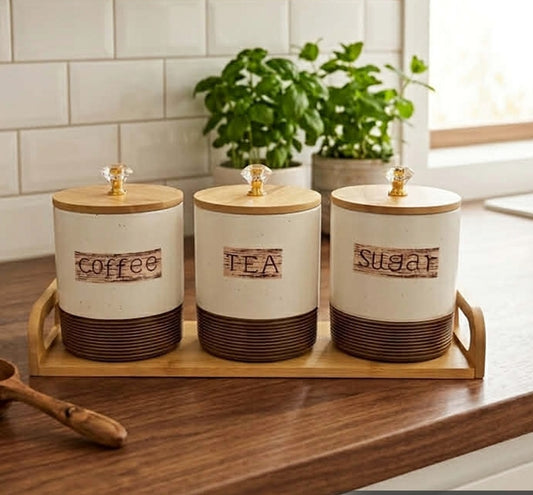 800ml Ceramic sealed coffee bean container with white and black dot design for kitchen food storage