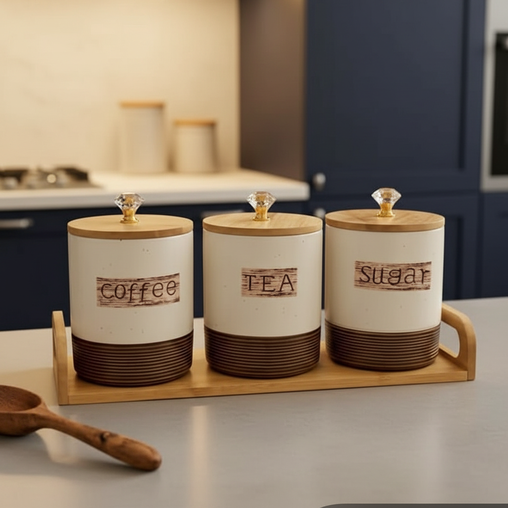 800ml Ceramic Coffee Bean Container