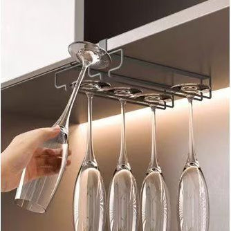 Under-Cabinet Double Wine Glass Holder