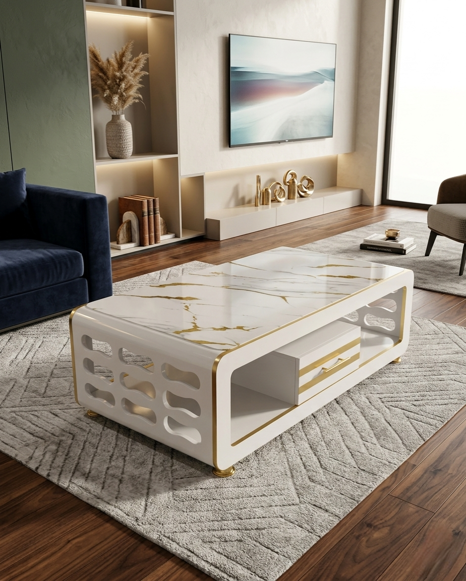 Modern coffee table for living room décor and everyday use