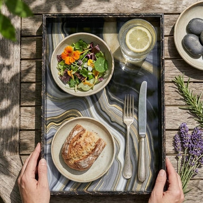 Marble PVC Decorative Tray
