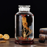 Glass Beverage Dispenser with Stand