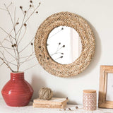 Handmade Braided Natural Boho Mirror