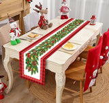 Christmas Santa Snowflake Table Runner