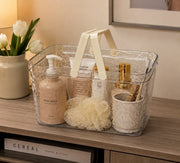 Heavy-duty eco-friendly storage basket measuring 30 × 18 × 17 cm for versatile home and office organization.