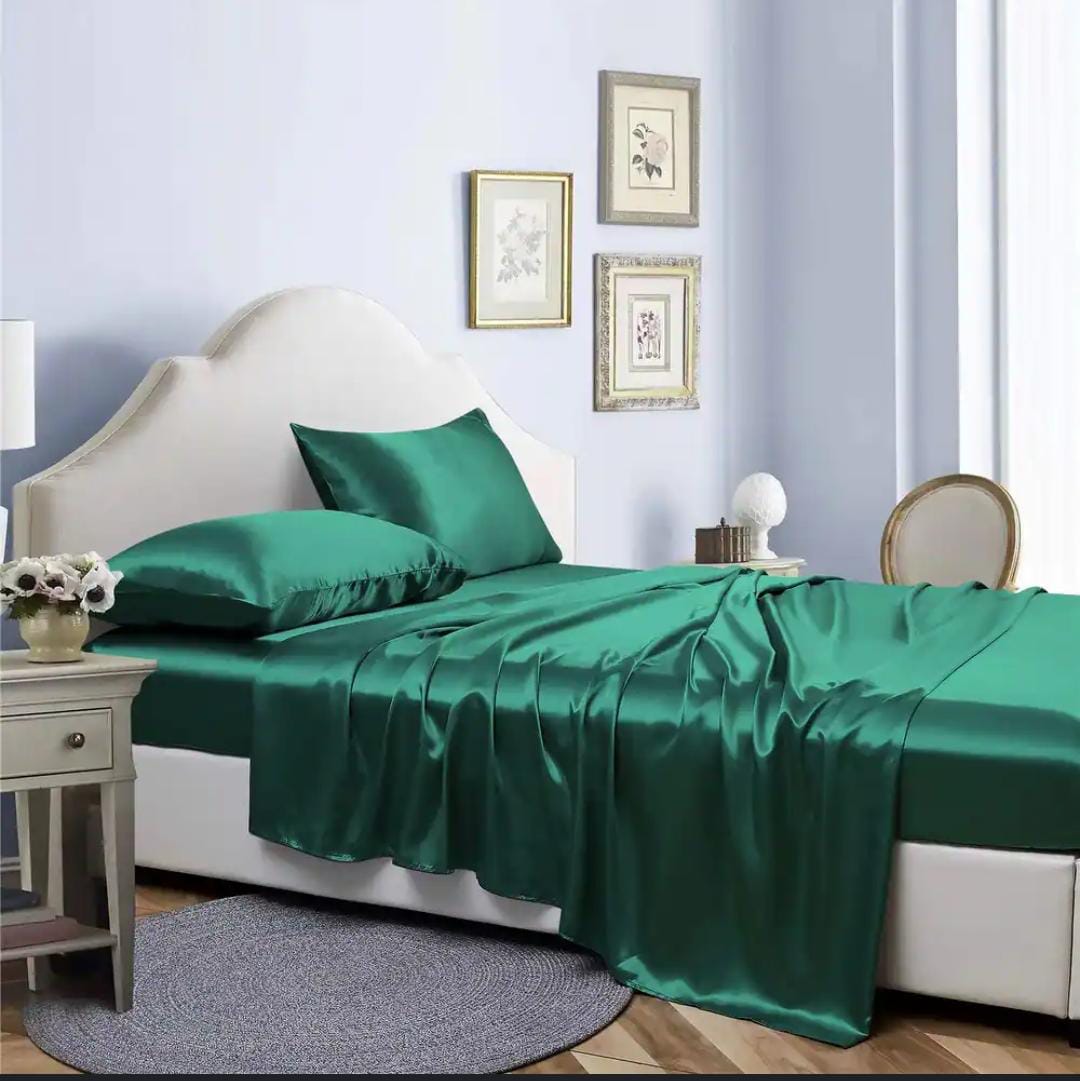 Silk bedsheet