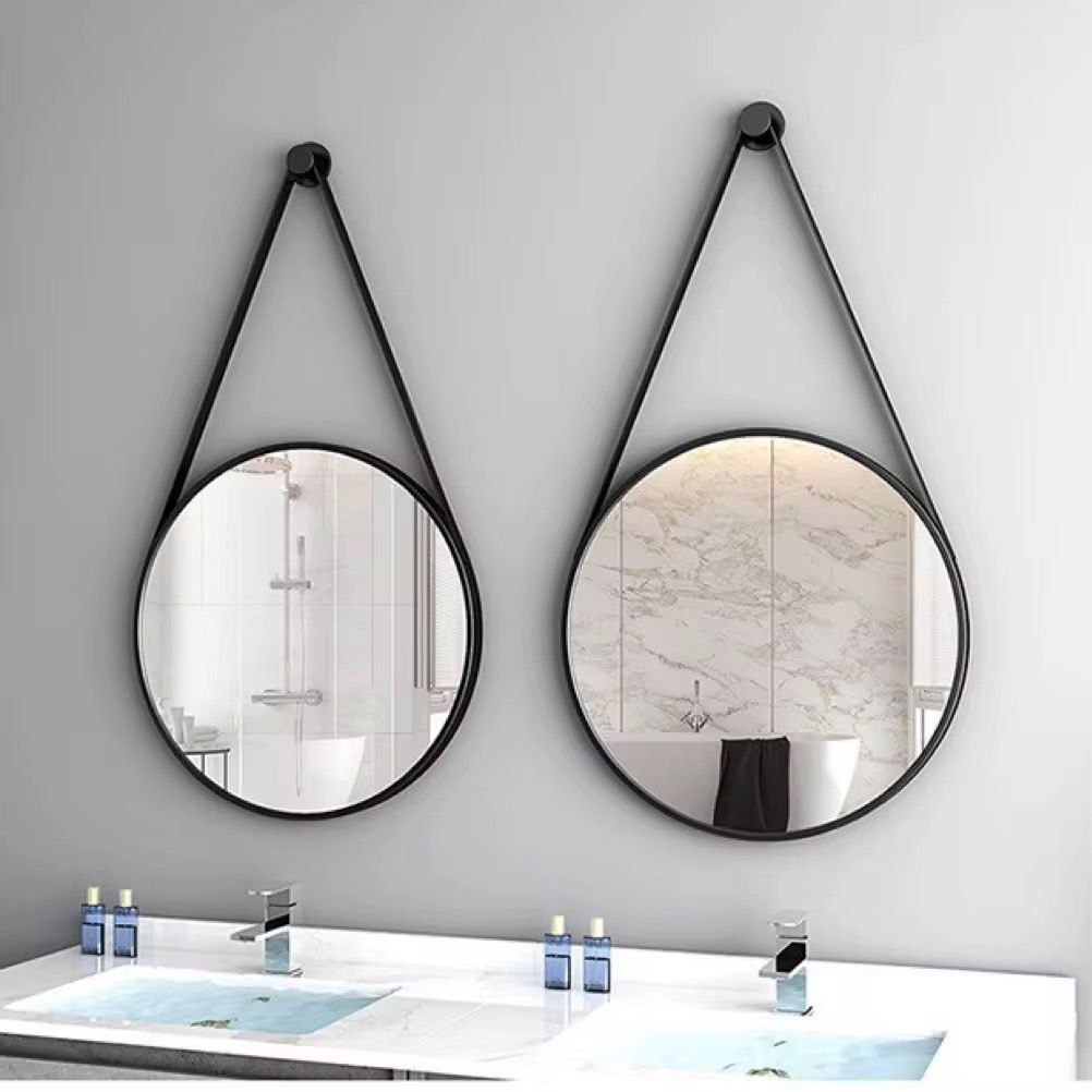 Round Iron Art Wall Mirror 80 cm