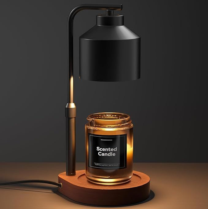 Electric Candle Warmer with Wooden Base