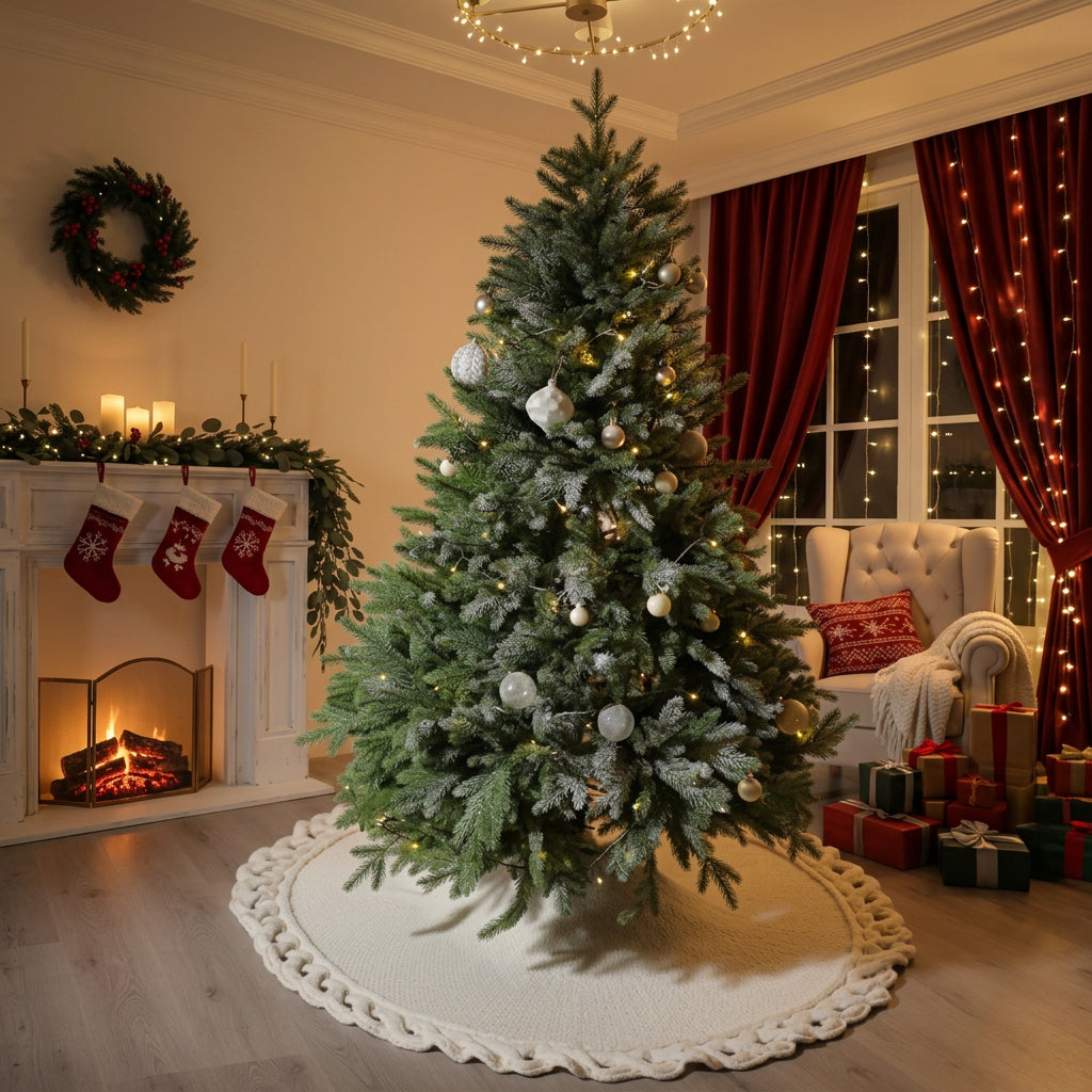 Knitted Christmas Tree Skirt