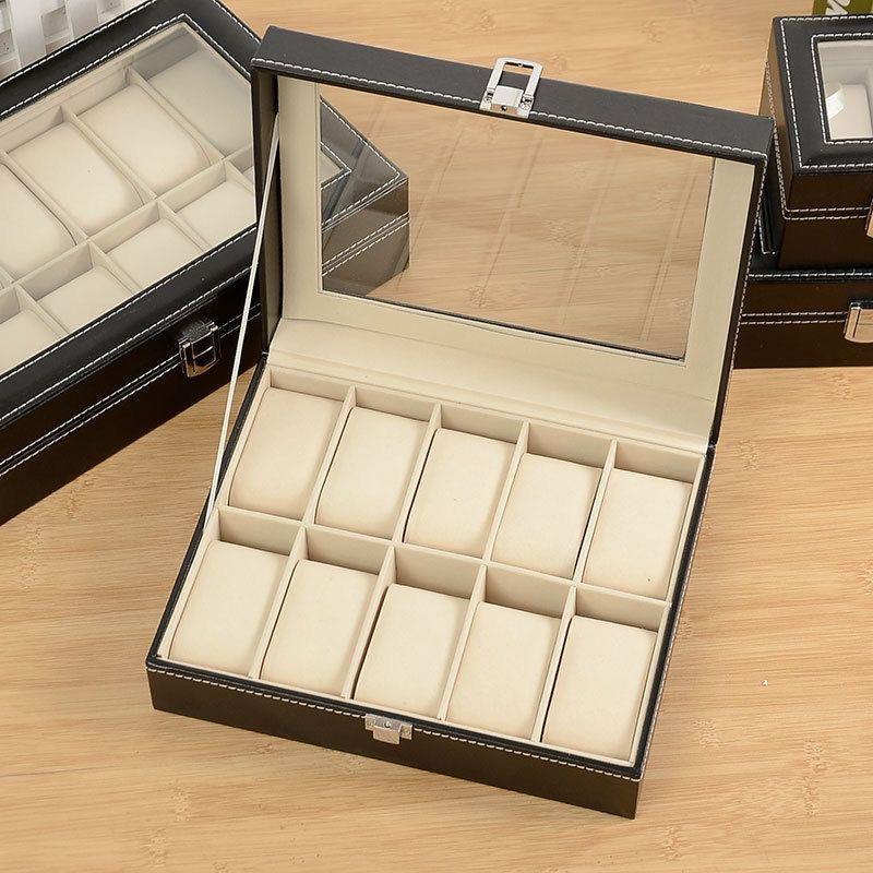 12-Slot Watch Organizer Storage Box